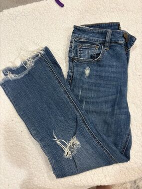 BDG Medium Blue Distressed Women's Skinny Jeans